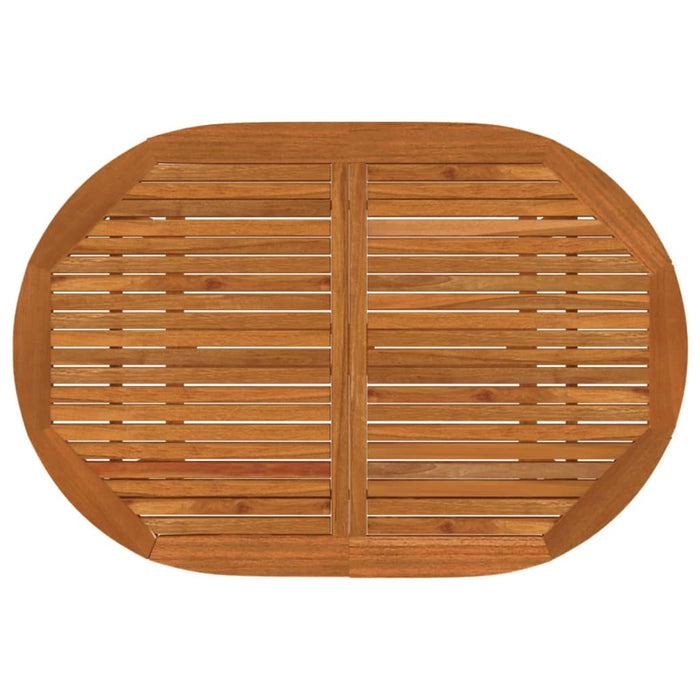 Gartentisch 200x100x75 cm Massivholz Eukalyptus