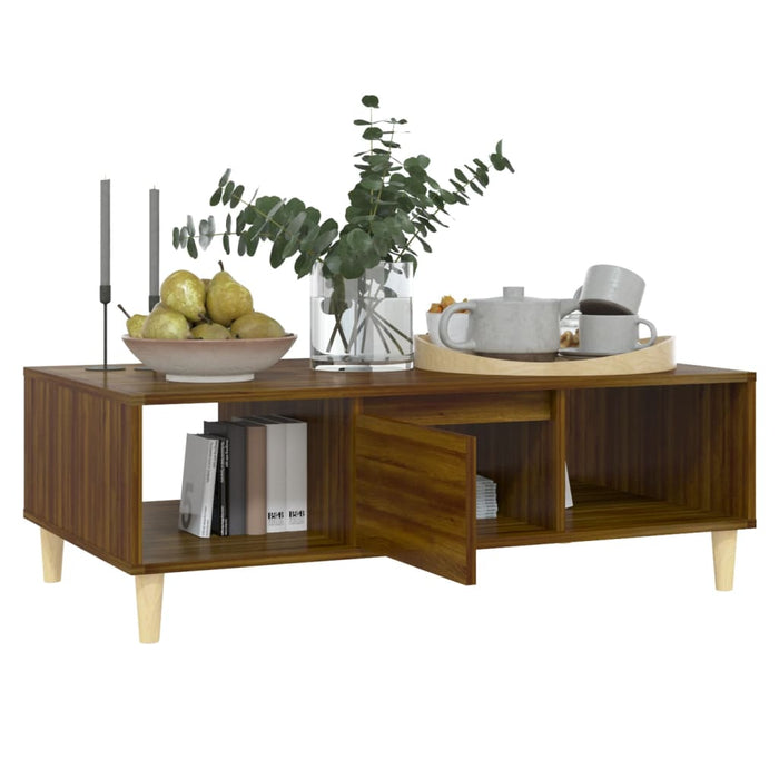 Couchtisch Braun Eichen-Optik 103,5x60x35 cm Holzwerkstoff