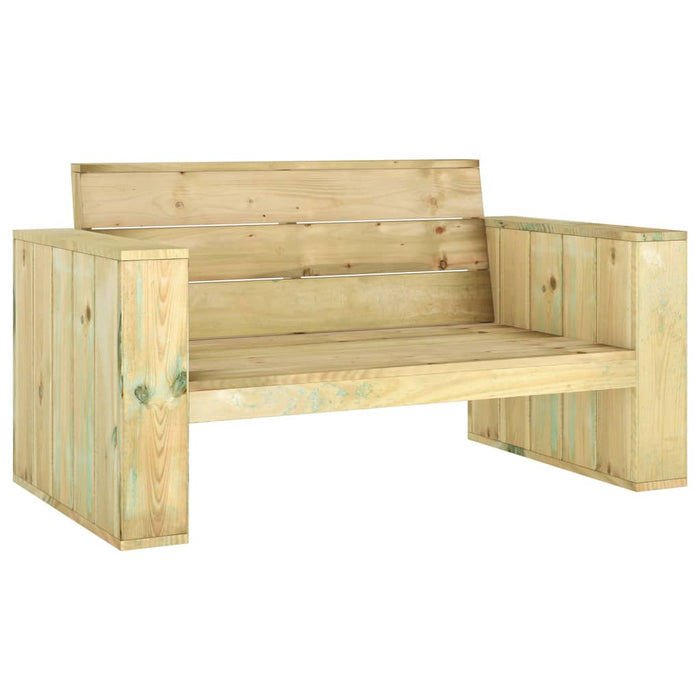 Garden bench 139 cm impregnated pine wood