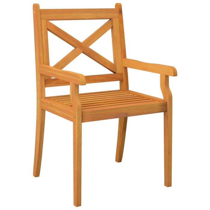 Garten-Essstühle 4 Stk. Massivholz Akazie