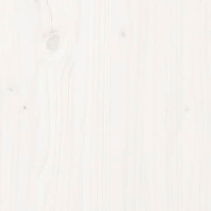 Massivholzbett Kiefer 90x200 cm Weiß