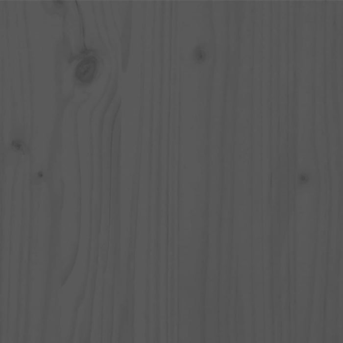 Massivholzbett Kiefer 150x200 cm Grau