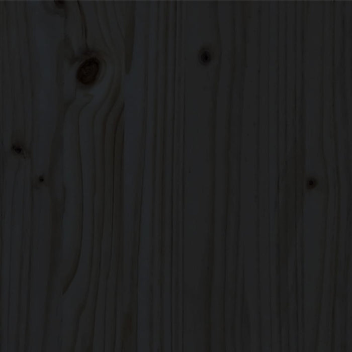 Massivholzbett Kiefer 180x200 cm Schwarz