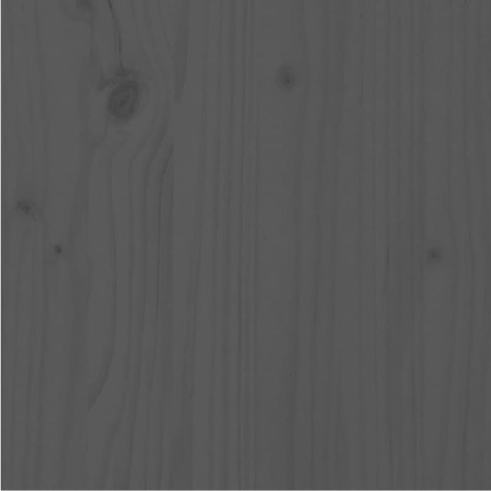 Massivholzbett Grau Kiefer 140x200 cm