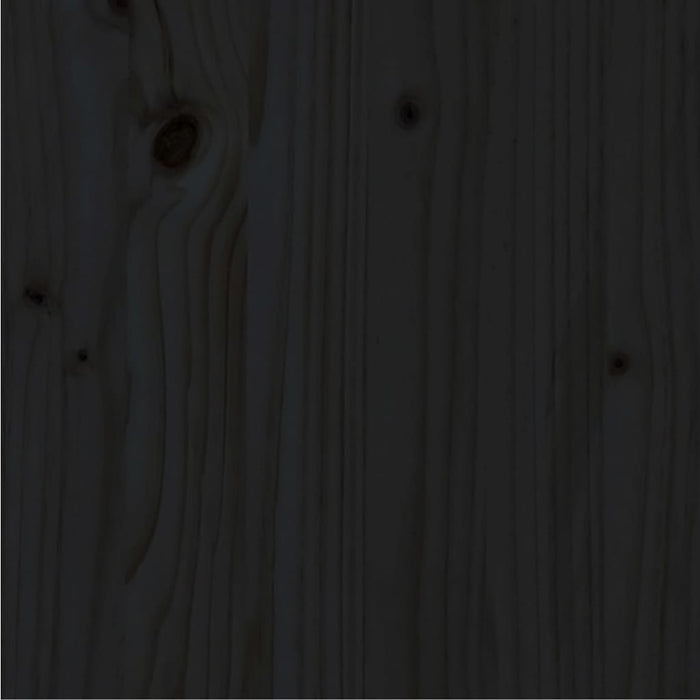 Massivholzbett Schwarz Kiefer 160x200 cm