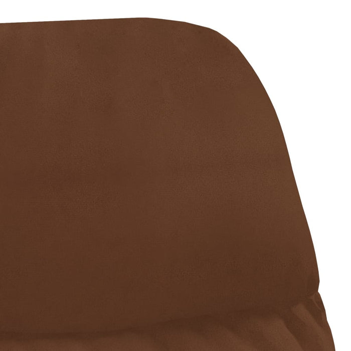Relaxsessel mit Fußstütze Braun Wildleder-Optik