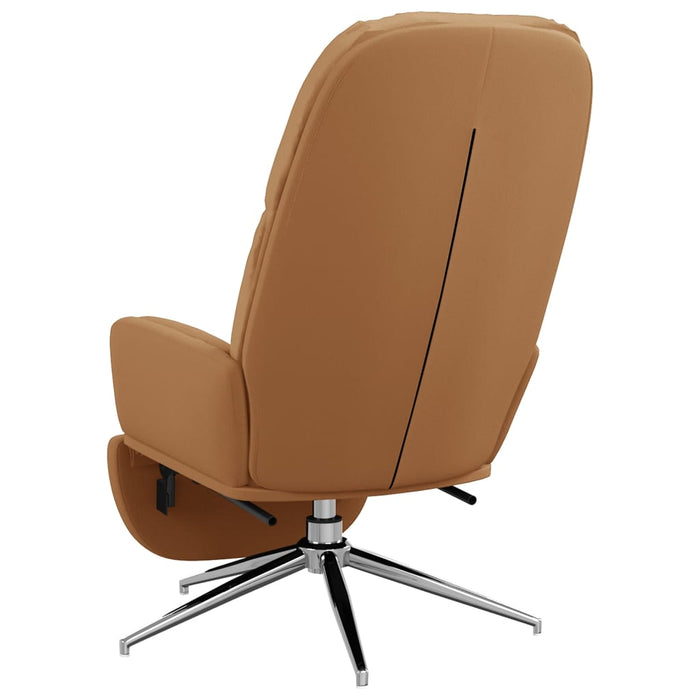 Relaxsessel mit Fußstütze Taupe Wildleder-Optik