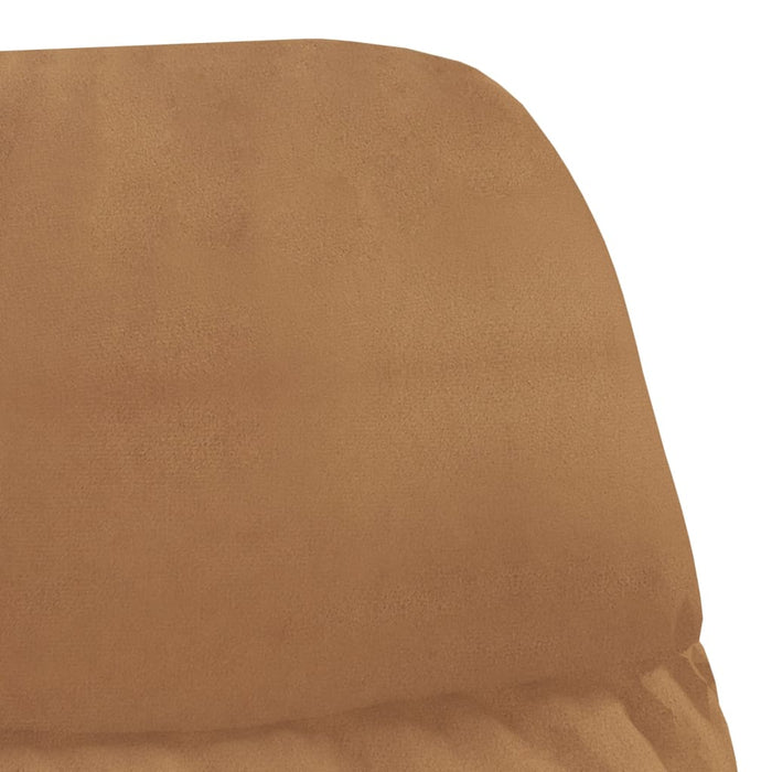 Relaxsessel mit Fußstütze Taupe Wildleder-Optik