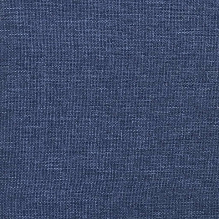Relaxsessel mit Hocker Blau Stoff