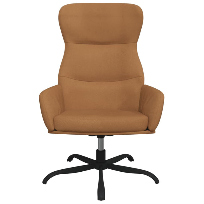 Relaxsessel mit Hocker Taupe Mikrofasergewebe