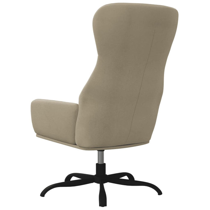 Relaxsessel mit Hocker Hellgrau Mikrofasergewebe