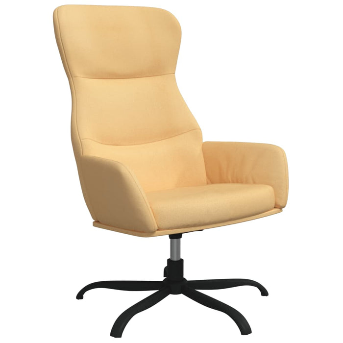 Relaxsessel mit Hocker Creme Mikrofasergewebe