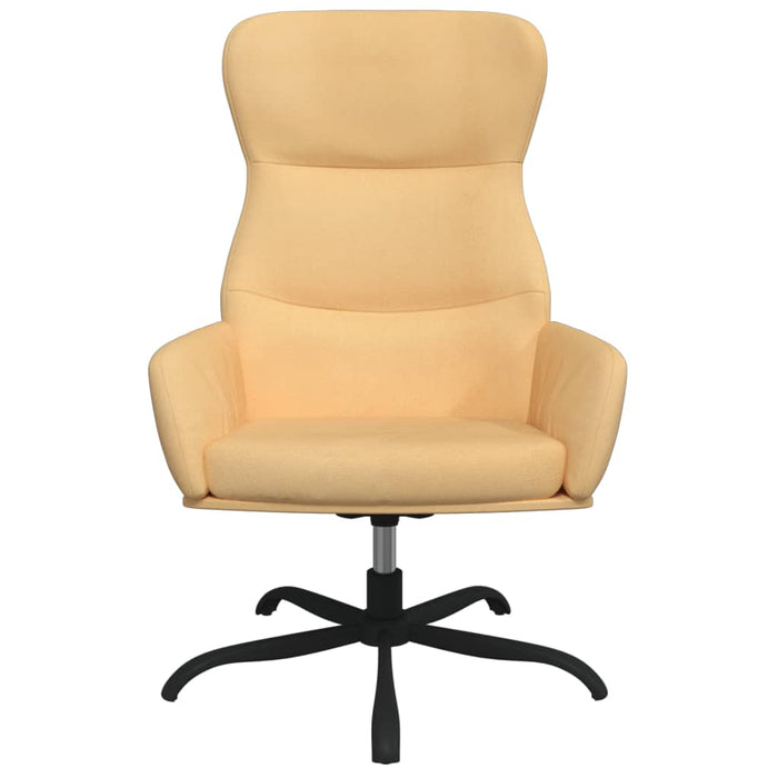 Relaxsessel mit Hocker Creme Mikrofasergewebe