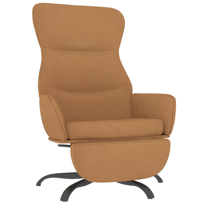 Relaxsessel mit Fußstütze Taupe Mikrofasergewebe