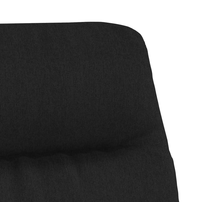 Relaxsessel mit Fußstütze Schwarz Stoff