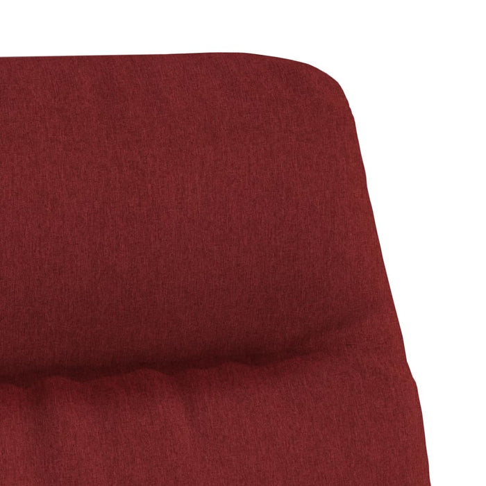 Relaxsessel mit Fußstütze Weinrot Stoff