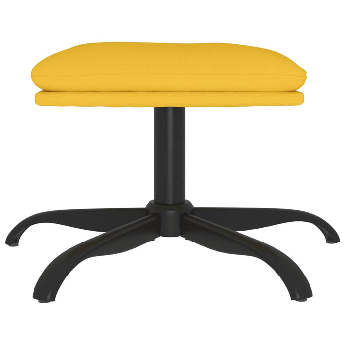 Relaxsessel mit Hocker Senfgelb Stoff