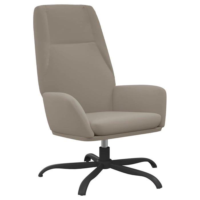 Relaxsessel mit Hocker Hellgrau Samt