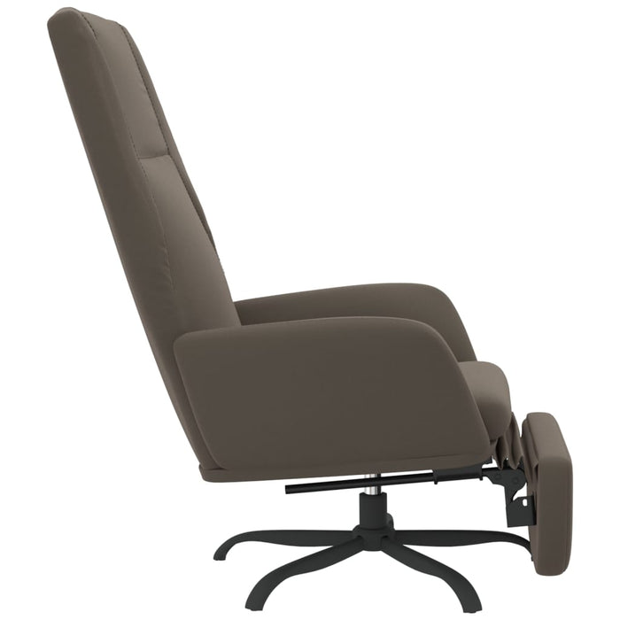Relaxsessel mit Fußstütze Dunkelgrau Mikrofasergewebe