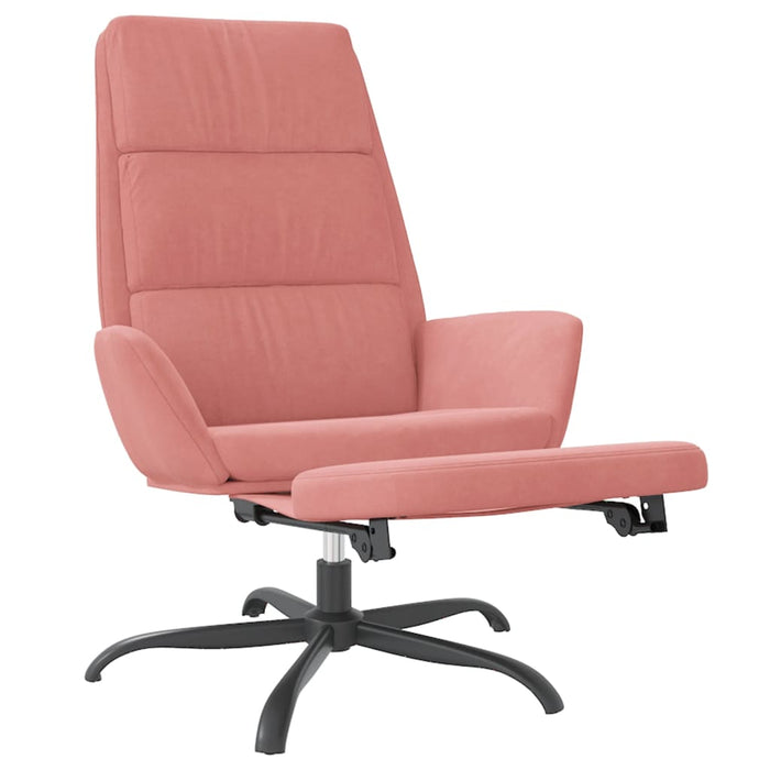 Relaxsessel mit Fußstütze Rosa Samt