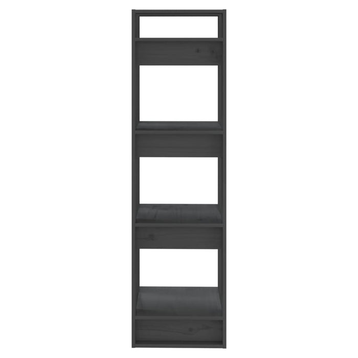 Bücherregal/Raumteiler Grau 41x35x125 cm Massivholz Kiefer