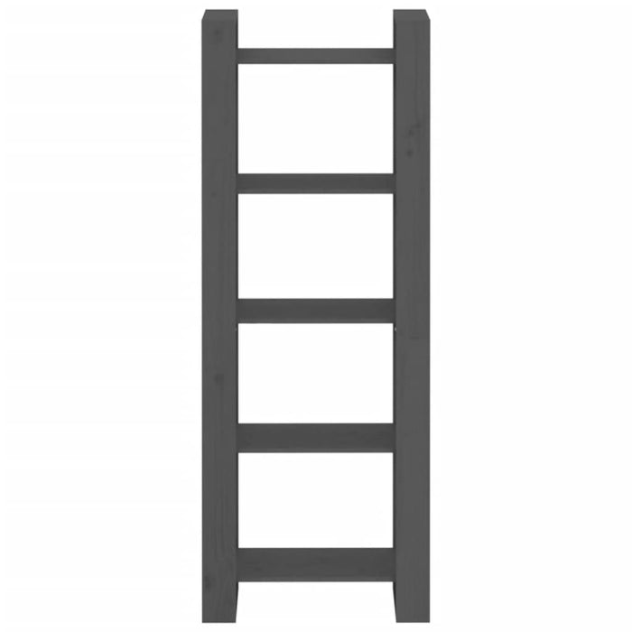 Bücherregal/Raumteiler Grau 60x35x160 cm Massivholz