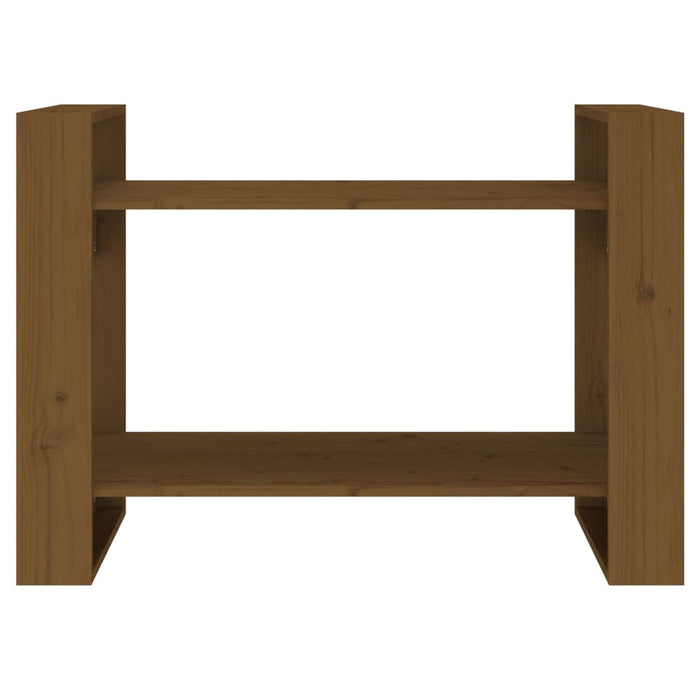 Bücherregal/Raumteiler Honigbraun 80x35x56,5 cm Massivholz