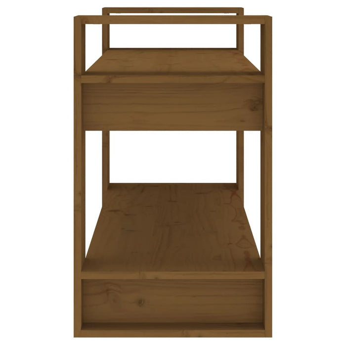 Bücherregal/Raumteiler Honigbraun 80x35x56,5 cm Massivholz