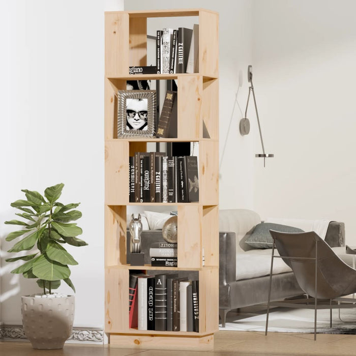 Bookcase/room divider 51x25x163.5 cm solid pine wood