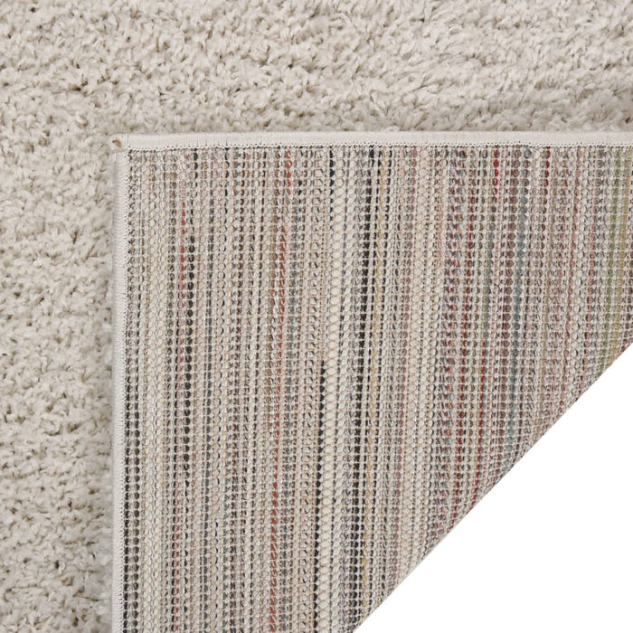 Teppich Shaggy Hochflor Creme 200x290 cm
