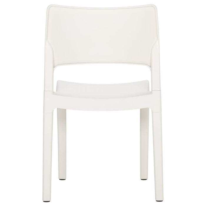 Gartenstühle 2 Stk. Weiß Polypropylen