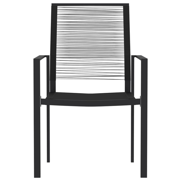 3-tlg. Garten-Essgruppe Schwarz