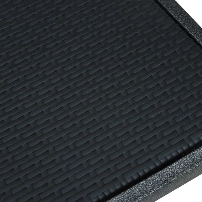 3-tlg. Garten-Essgruppe Schwarz