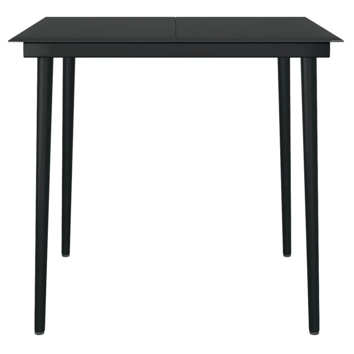 5-tlg. Garten-Essgruppe Schwarz