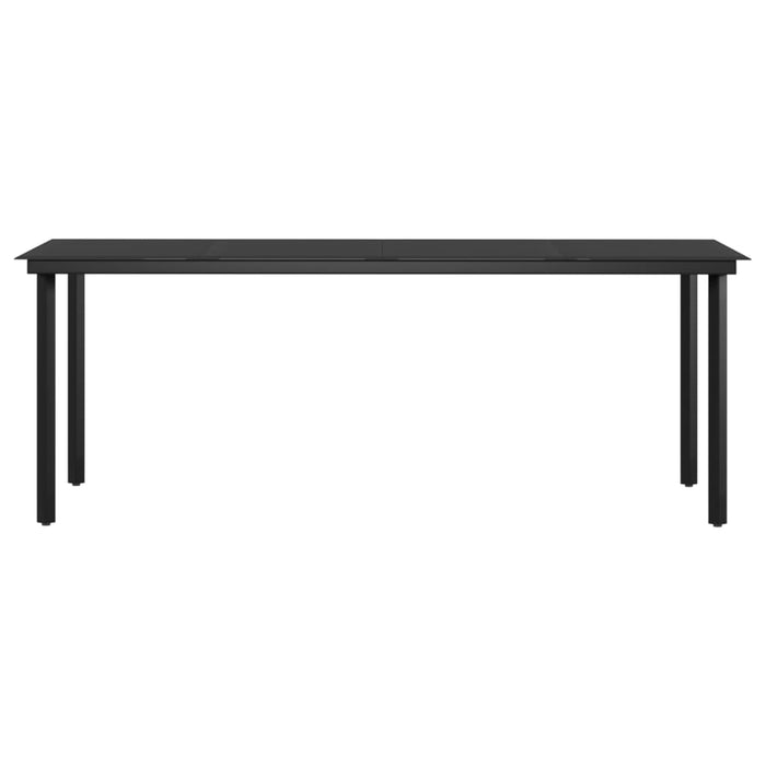 9-tlg. Garten-Essgruppe mit Auflagen Braun und Schwarz