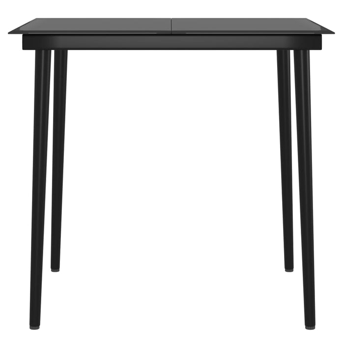 5-tlg. Garten-Essgruppe mit Kissen Grau und Schwarz