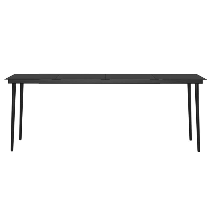 7-tlg. Garten-Essgruppe mit Kissen Grau und Schwarz