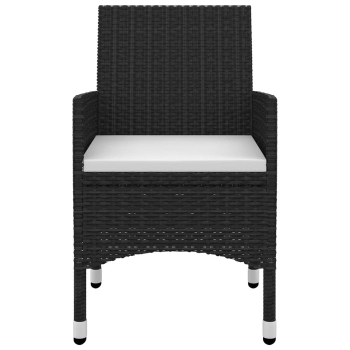 9-tlg. Garten-Essgruppe mit Auflagen Poly Rattan und Glas