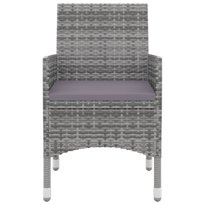 7-tlg. Garten-Essgruppe mit Auflagen Poly Rattan und Glas