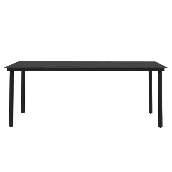 7-tlg. Garten-Essgruppe mit Auflagen Poly Rattan und Glas