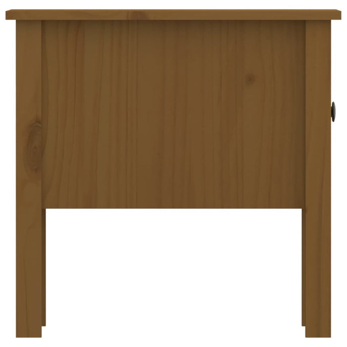 Side tables 2 pcs. honey brown 50x50x49 cm solid pine wood
