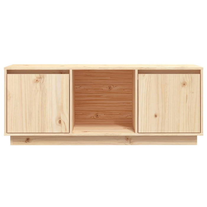 TV cabinet 110.5x35x44 cm solid pine wood