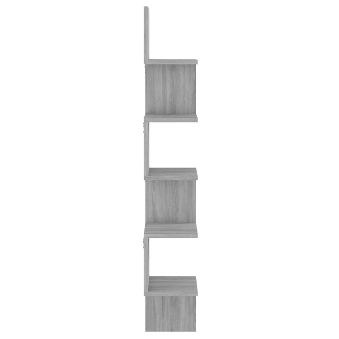 Wand-Eckregal Grau Sonoma 20x20x127,5 cm Holzwerkstoff