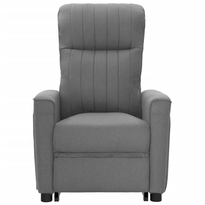 Aufstehsessel Hellgrau Stoff