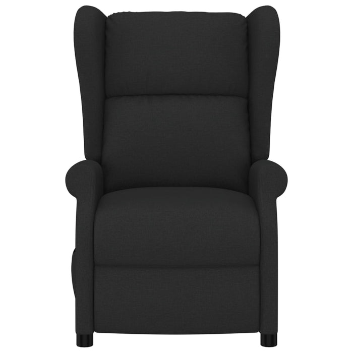 Ohrensessel mit Liegefunktion Elektrisch Schwarz Stoff