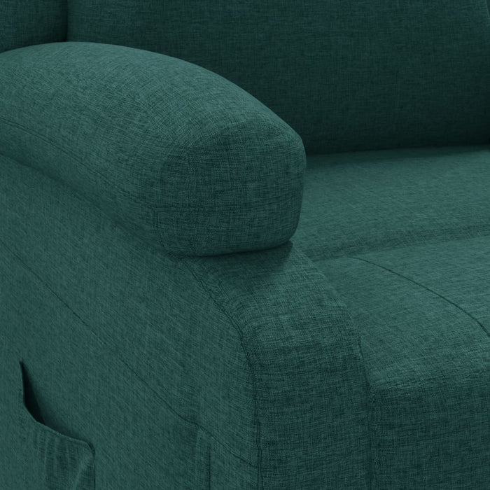 Relaxsessel Elektrisch Dunkelgrün Stoff