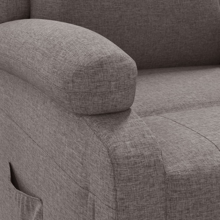 Relaxsessel Elektrisch Taupe Stoff