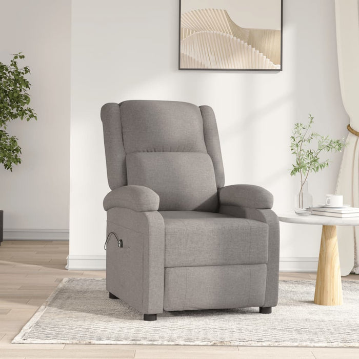 Relaxsessel Elektrisch Taupe Stoff