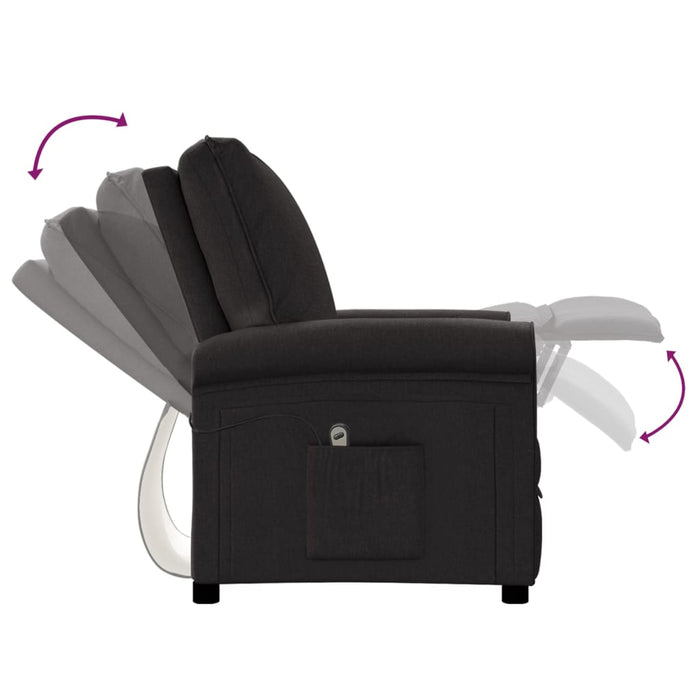 Relaxsessel Elektrisch Schwarz Stoff