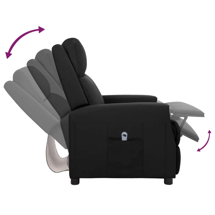 Relaxsessel Elektrisch Schwarz Kunstleder